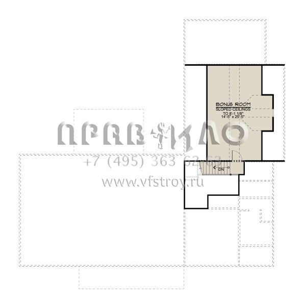 Проект одноэтажного дома с гаражом на три и более машин в современном стиле S5-185 (5032-00095)
