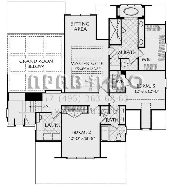 Проект двухэтажного дома с гаражом на две машины в классическом стиле S5-260 (8594-00114)