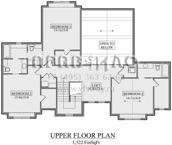 Проект двухэтажного дома с гаражом на три и более машин в американском стиле S5-363 (5631-00145)