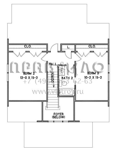 Проект двухэтажного дома без гаража в современном стиле S5-166 (4351-00013)