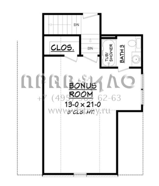 Проект одноэтажного дома с гаражом на две машины в стиле Ранчо S5-174 (041-00109)