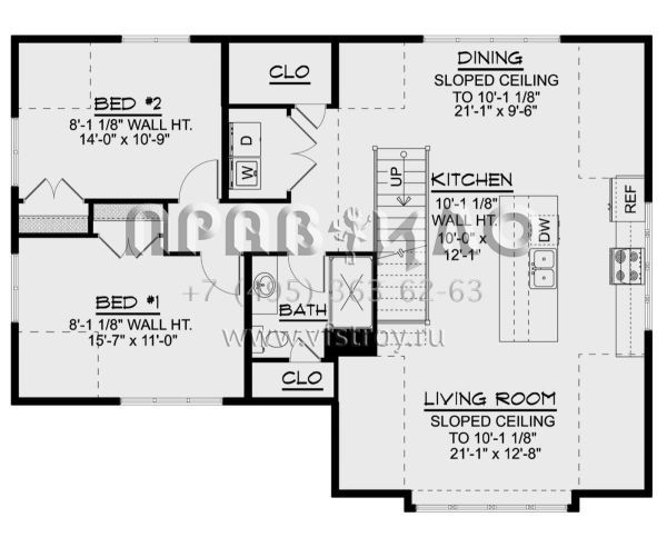 Проект двухэтажного дома с гаражом на две машины в современном стиле S5-168 (5032-00164)