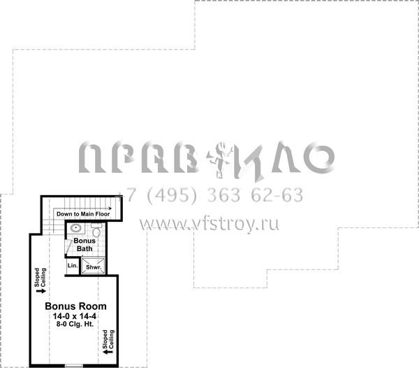 Проект одноэтажного дома с гаражом на две машины в стиле Ранчо S5-186 (348-00238)