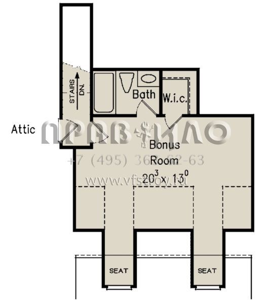 Проект одноэтажного дома с гаражом на две машины в стиле Ранчо S5-211 (8594-00331)