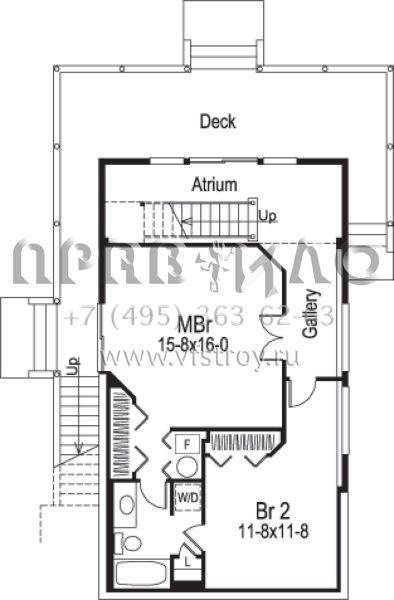 Проект одноэтажного дома без гаража в стиле Ранчо S5-142 (5633-00056)