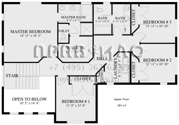 Проект двухэтажного дома с гаражом на две машины в американском стиле S5-230 (2802-00042)