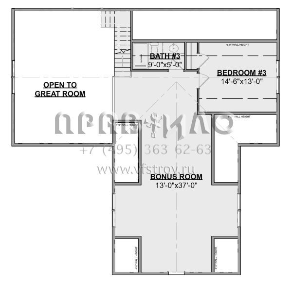 Проект двухэтажного дома с гаражом на две машины в современном стиле S5-210 (1462-00048)