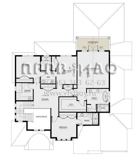 Проект двухэтажного дома с гаражом на две машины в английском стиле S5-359 (8937-00020)