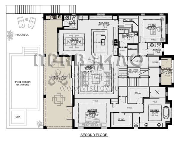 Проект трехэтажного дома с гаражом на три и более машин в современном стиле S5-354 (5565-00075)
