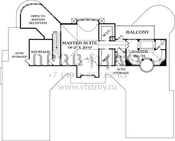 Проект трехэтажного дома с гаражом на три и более машин в современном стиле S5-735 (3323-00556)