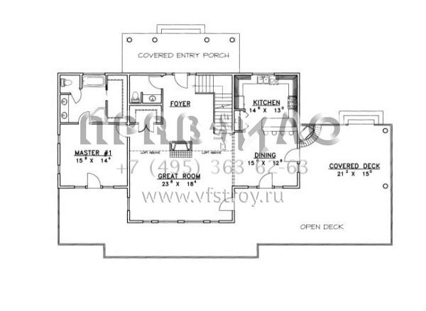 Проект двухэтажного дома с гаражом на две машины в современном стиле S5-409 (039-00504)