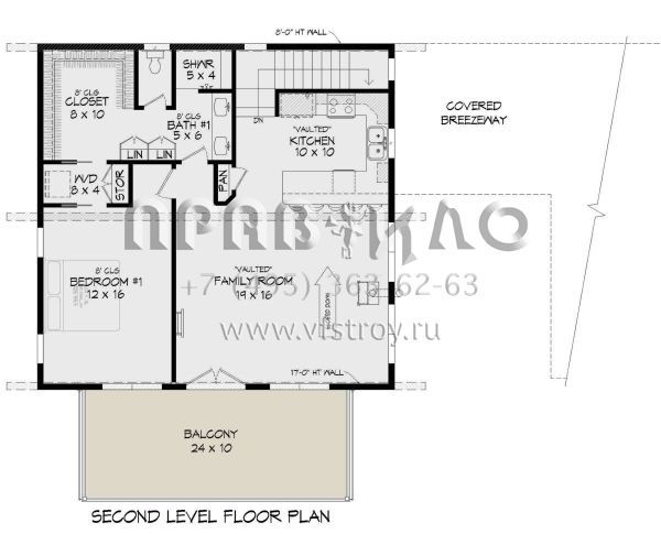 Проект трехэтажного дома с гаражом на две машины в современном стиле S5-203 (940-00411)