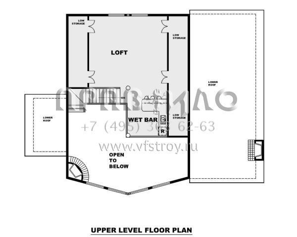 Проект двухэтажного дома без гаража в стиле Шале S5-279 (039-00732)