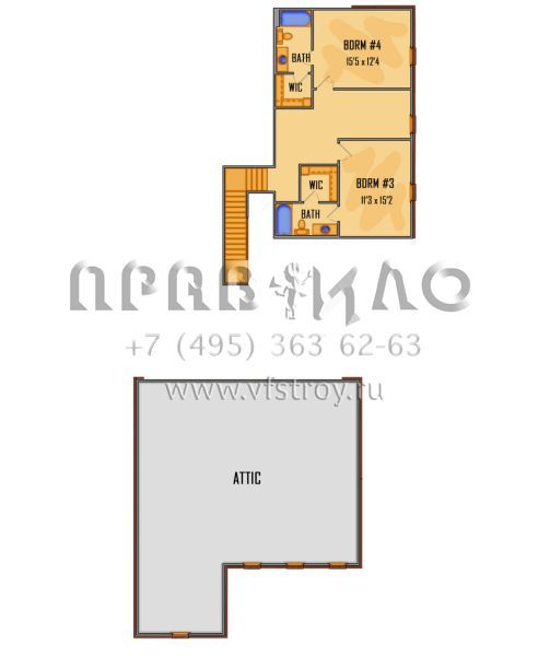 Проект двухэтажного дома с гаражом на три и более машин в английском стиле S5-320 (5995-00011)