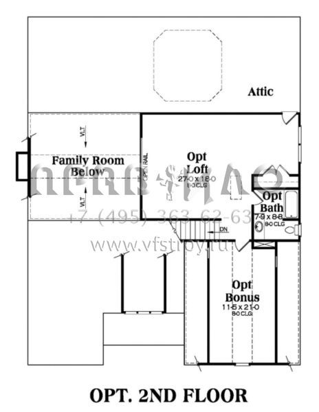 Проект двухэтажного дома с гаражом на две машины в американском стиле S5-194 (009-00117)