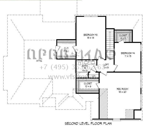Проект двухэтажного дома с гаражом на две машины в английском стиле S5-282 (940-00113)
