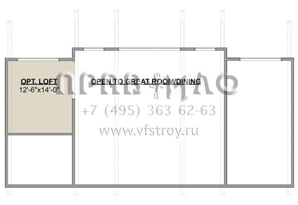 Проект одноэтажного дома без гаража в современном стиле S5-246 (1462-00075)