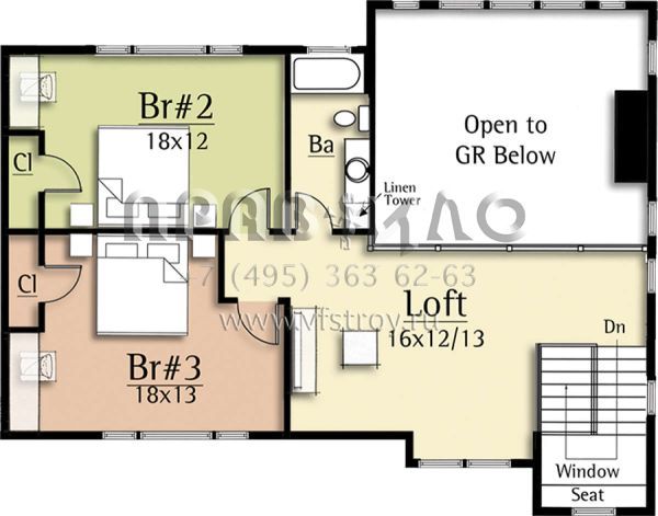 Проект двухэтажного дома с гаражом на две машины в современном стиле S5-242 (8504-00110)