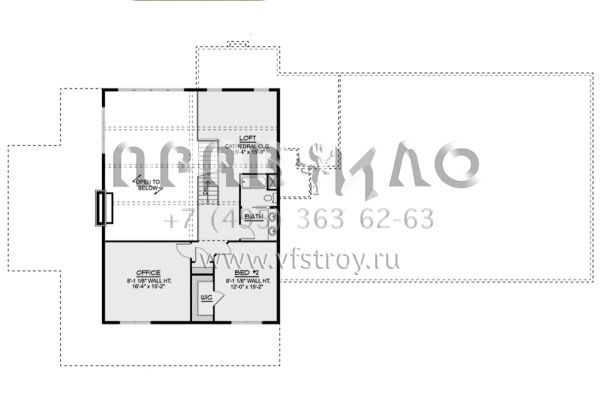 Проект двухэтажного дома с гаражом на три и более машин в стиле БарнХаус S5-257 (5032-00203)