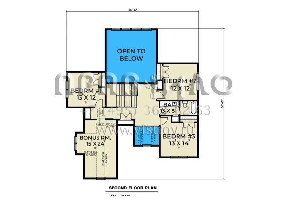 Проект двухэтажного дома с гаражом на две машины в современном стиле S5-296 (2464-00105)