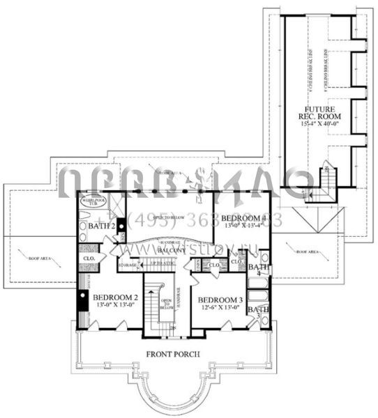 Проект двухэтажного дома с гаражом на три и более машин в современном стиле S5-336 (7922-00017)