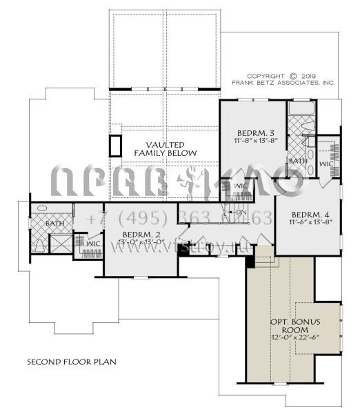 Проект двухэтажного дома с гаражом на две машины в американском стиле S5-263 (8594-00417)