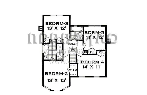 Проект двухэтажного дома с гаражом на две машины в стиле Ранчо S5-226 (033-00119)