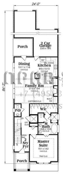 Проект трехэтажного дома с гаражом на две машины в американском стиле S5-289 (009-00251)