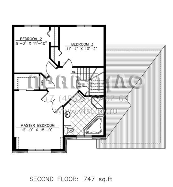 Проект двухэтажного дома с гаражом на одну машину в английском стиле S5-139 (1785-00099)