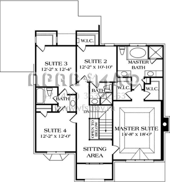 Проект двухэтажного дома с гаражом на две машины в классическом стиле S5-260 (3323-00171)