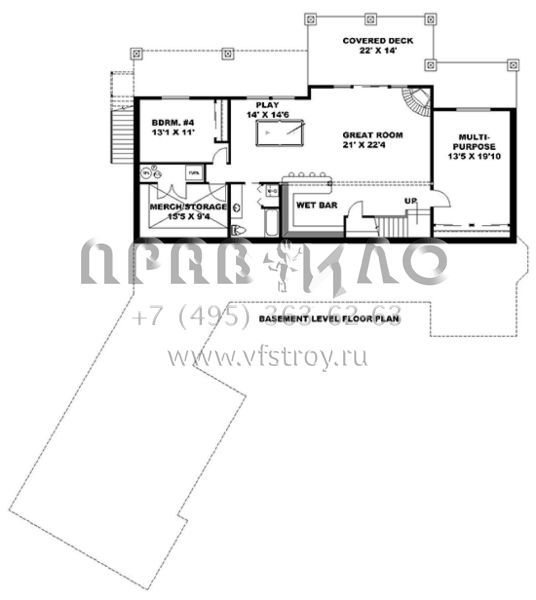 Проект двухэтажного дома с гаражом на три и более машин в скандинавском стиле S5-409 (039-00675)