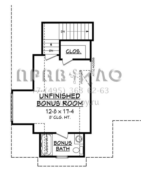 Проект одноэтажного дома с гаражом на две машины в стиле Ранчо S5-193 (041-00168)