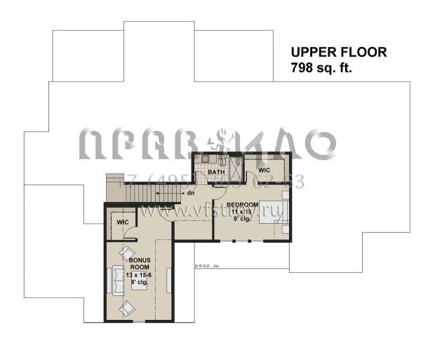 Проект двухэтажного дома с гаражом на три и более машин в современном стиле S5-292 (098-00410)
