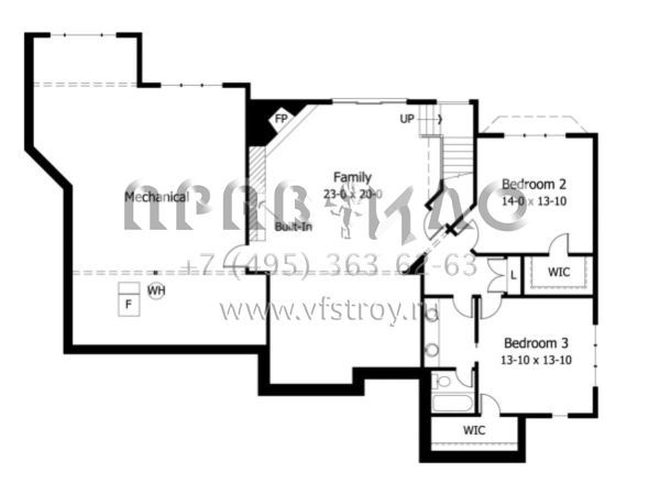Проект одноэтажного дома с гаражом на две машины в стиле Ранчо S5-356 (098-00056)