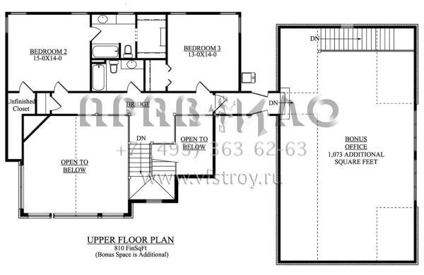 Проект двухэтажного дома с гаражом на три и более машин в стиле Ранчо S5-410 (5631-00042)