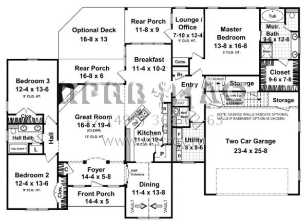 Проект одноэтажного дома с гаражом на две машины в английском стиле S5-209 (348-00138)