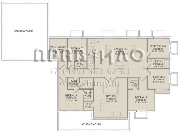 Проект одноэтажного дома с гаражом на две машины в современном стиле S5-231 (6422-00068)