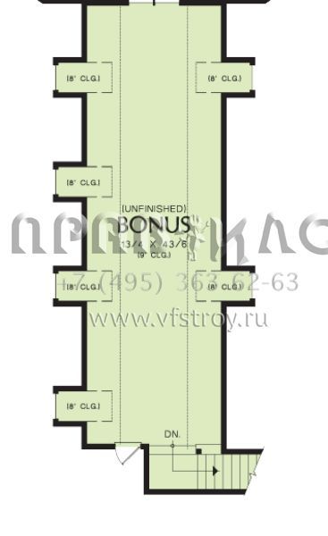 Проект одноэтажного дома с гаражом на три и более машин в стиле Ранчо S5-366 (2559-00167)