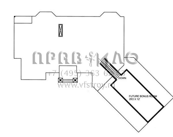 Проект двухэтажного дома с гаражом на три и более машин в скандинавском стиле S5-368 (039-00542)