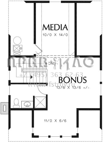 Проект трехэтажного дома без гаража в современном стиле S5-215 (2559-00743)