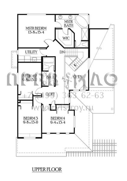 Проект двухэтажного дома с гаражом на три и более машин в скандинавском стиле S5-311 (341-00199)