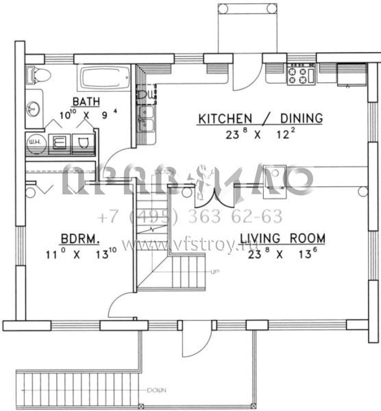 Проект двухэтажного дома с гаражом на две машины в стиле Шале S5-138 (039-00048)