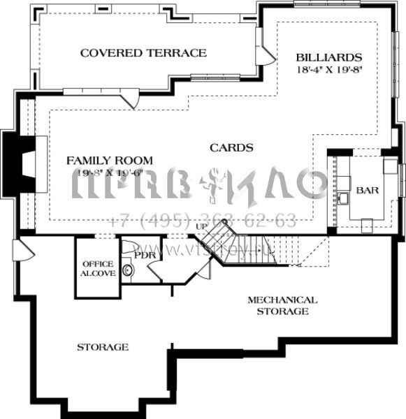 Проект двухэтажного дома с гаражом на две машины в английском стиле S5-457 (3323-00636)