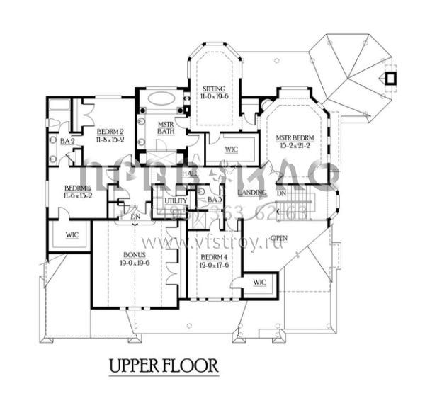 Проект двухэтажного дома с гаражом на три и более машин в современном стиле S5-454 (341-00264)
