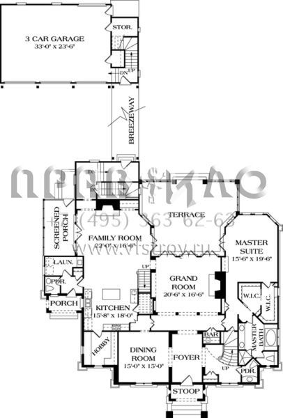 Проект замка в английском стиле S5-504 (3323-00512)