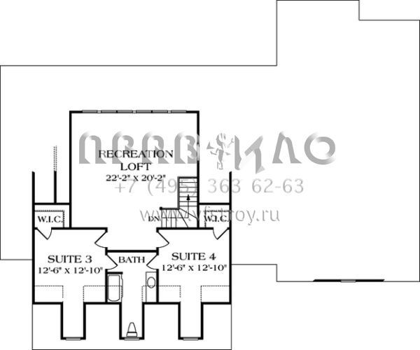 Проект двухэтажного дома с гаражом на две машины в классическом стиле S5-294 (3323-00269)