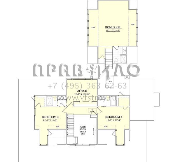 Проект одноэтажного дома с гаражом на две машины в классическом стиле S5-278 (6939-00018)