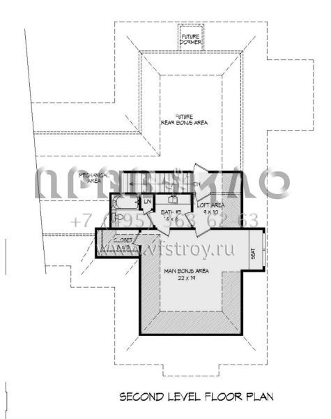 Проект двухэтажного дома с гаражом на две машины в американском стиле S5-320 (940-00352)