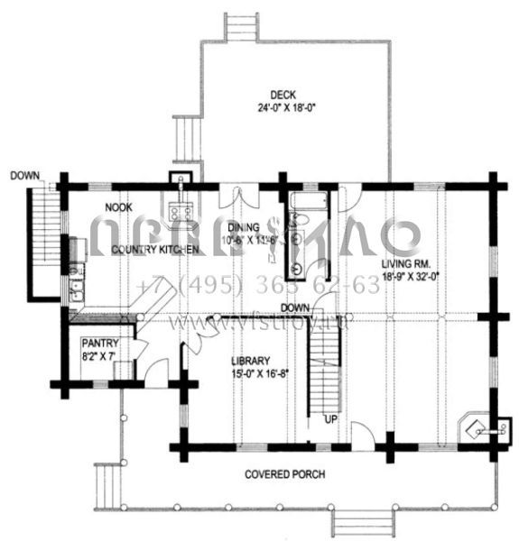 Проект трехэтажного дома без гаража в стиле Шале S5-469 (039-00019)