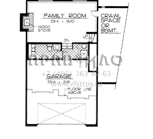 Проект двухэтажного дома с гаражом на две машины в скандинавском стиле S5-172 (692-00030)